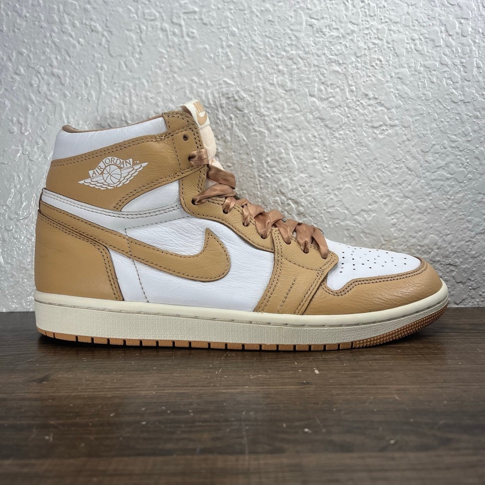 Air Jordan 1 Retro High OG Women's Beige Shoes - Women's Size 9